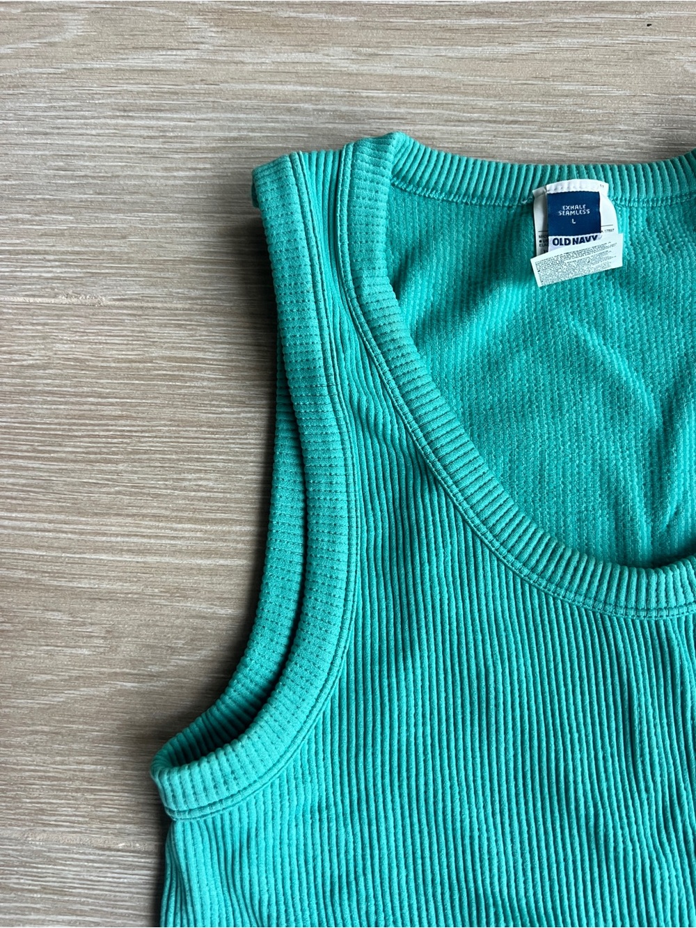 Old Navy Teal Ribbed Tank Top